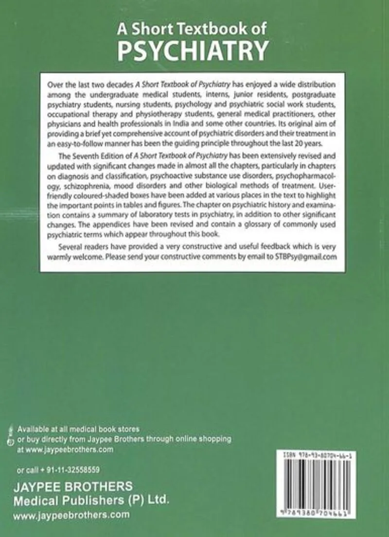 A Short Textbook of Psychiatry Ahuja 2