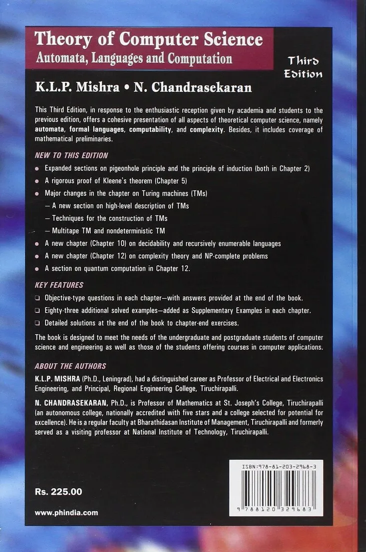 Theory of Computer Science Mishra 1 Theory of Computer Science Mishra 2